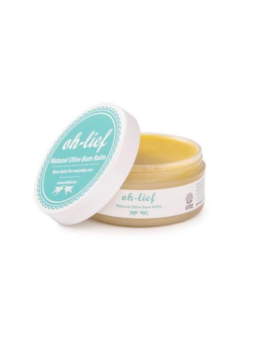 Oh Lief Natural Olive Bum Balm Open