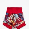 Cuffed shorts Red textured
